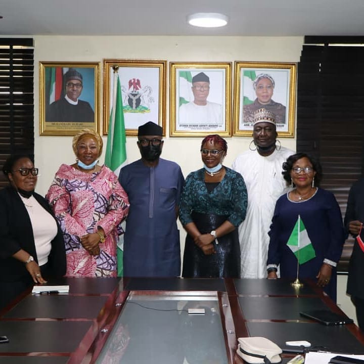 WEOG on a courtesy visit to the Honorable Minister of Industry, Trade and Investment Otunba Niyi Adebayo