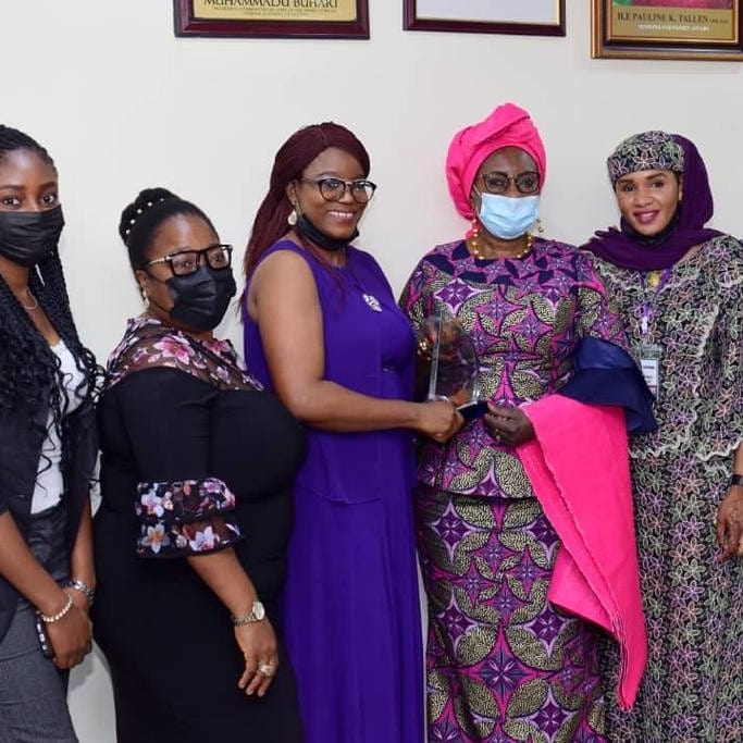 WEOG Courtesy visit to Her Excellency, Dame Pauline Tallen, Honorable Minister of Women Affairs during the 2021 International Women’s Month